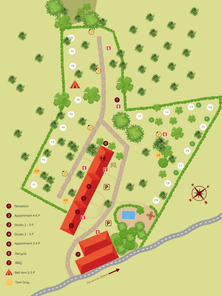 Plattegrond camping